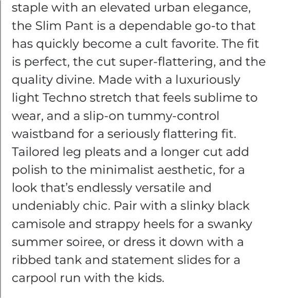 UP! NWT Stretch Crepe Pants Black, Size 4 - Picture 9 of 9